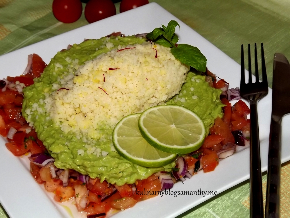 Sałatka z kuskusem w guacamole