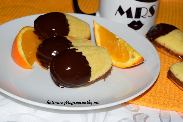 Ciastka pomarańczowe z nutellą